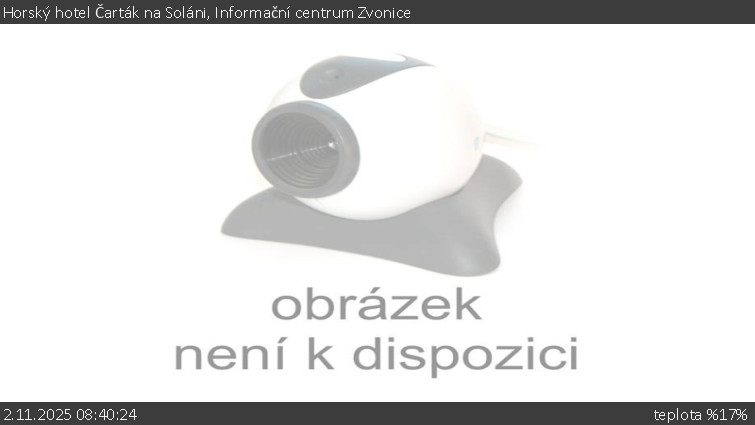 Horský hotel Čarták na Soláni - Informační centrum Zvonice - 2.11.2025 v 08:40 Horský hotel Čarták na Soláni - Informační centrum Zvonice - 2.11.2025 v 08:40