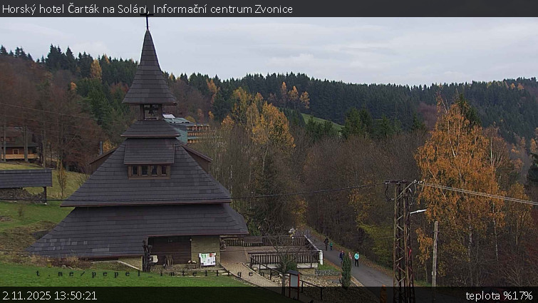 Horský hotel Čarták na Soláni - Informační centrum Zvonice - 2.11.2025 v 13:50 Horský hotel Čarták na Soláni - Informační centrum Zvonice - 2.11.2025 v 13:50