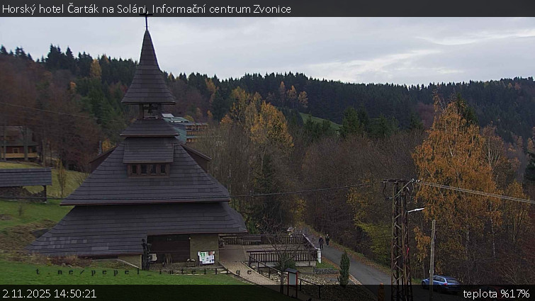 Horský hotel Čarták na Soláni - Informační centrum Zvonice - 2.11.2025 v 14:50 Horský hotel Čarták na Soláni - Informační centrum Zvonice - 2.11.2025 v 14:50