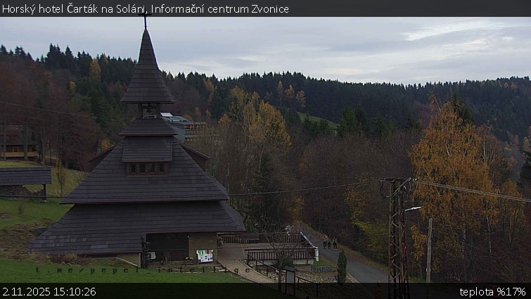 Horský hotel Čarták na Soláni - Informační centrum Zvonice - 2.11.2025 v 15:10 Horský hotel Čarták na Soláni - Informační centrum Zvonice - 2.11.2025 v 15:10