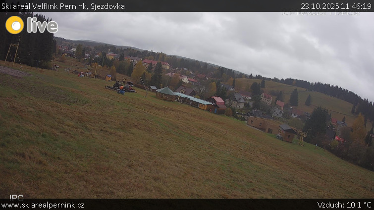 Ski areál Velflink Pernink - Sjezdovka - 23.10.2025 v 11:46 Ski areál Velflink Pernink - Sjezdovka - 23.10.2025 v 11:46
