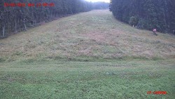 Red ski slope