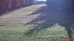 Red ski slope