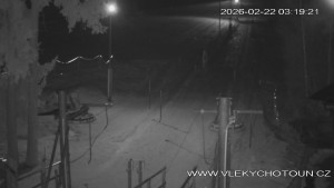 Ski areál Chotouň - Sjezdovka - 22.2.2026 v 03:30 Ski areál Chotouň - Sjezdovka - 22.2.2026 v 03:30