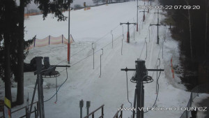 Ski areál Chotouň - Sjezdovka - 22.2.2026 v 07:15 Ski areál Chotouň - Sjezdovka - 22.2.2026 v 07:15