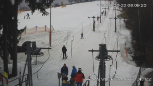 Ski areál Chotouň - Sjezdovka - 22.2.2026 v 08:15 Ski areál Chotouň - Sjezdovka - 22.2.2026 v 08:15