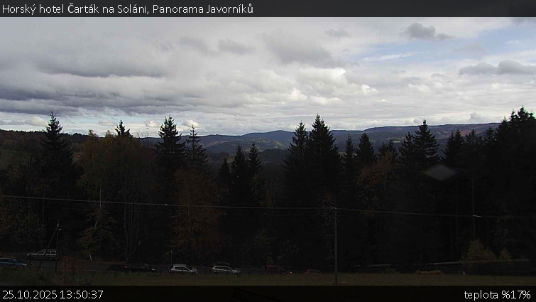 Horský hotel Čarták na Soláni - Panorama Javorníků - 25.10.2025 v 13:50 Horský hotel Čarták na Soláni - Panorama Javorníků - 25.10.2025 v 13:50