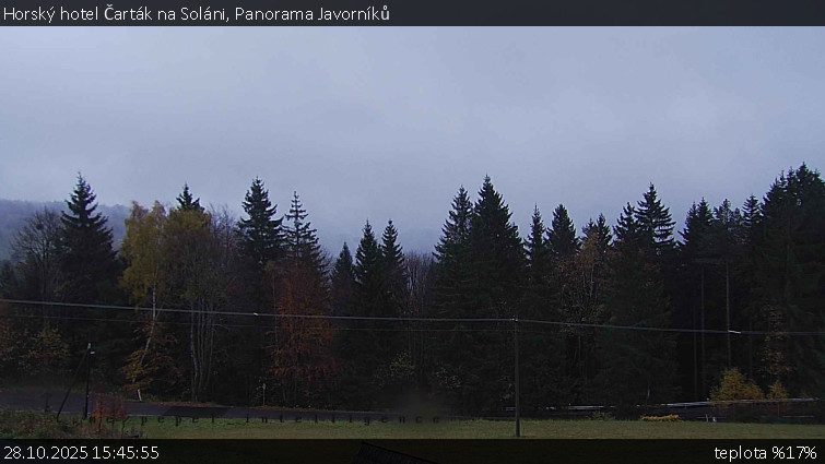 Horský hotel Čarták na Soláni - Panorama Javorníků - 28.10.2025 v 15:45 Horský hotel Čarták na Soláni - Panorama Javorníků - 28.10.2025 v 15:45