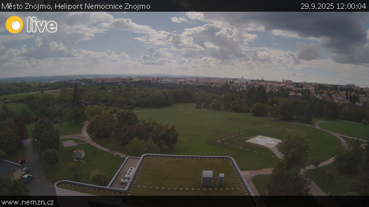 Město Znojmo - Heliport Nemocnice Znojmo - 29.9.2025 v 12:00 Město Znojmo - Heliport Nemocnice Znojmo - 29.9.2025 v 12:00