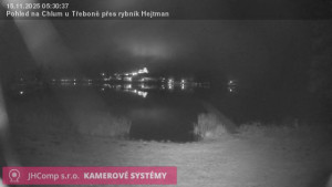 Městys Chlum u Třeboně - Rybník Hejtman - 15.11.2025 v 05:30 Městys Chlum u Třeboně - Rybník Hejtman - 15.11.2025 v 05:30