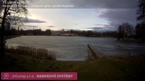 Městys Chlum u Třeboně - Rybník Hejtman - 13.2.2026 v 16:45 Městys Chlum u Třeboně - Rybník Hejtman - 13.2.2026 v 16:45
