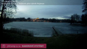 Městys Chlum u Třeboně - Rybník Hejtman - 13.2.2026 v 17:45 Městys Chlum u Třeboně - Rybník Hejtman - 13.2.2026 v 17:45