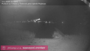 Městys Chlum u Třeboně - Rybník Hejtman - 13.2.2026 v 23:15 Městys Chlum u Třeboně - Rybník Hejtman - 13.2.2026 v 23:15