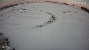 Letiště Jindřichův Hradec - Provozní plocha - západ - 5.1.2026 v 08:02 Letiště Jindřichův Hradec - Provozní plocha - západ - 5.1.2026 v 08:02