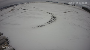 Letiště Jindřichův Hradec - Provozní plocha - západ - 5.1.2026 v 09:30 Letiště Jindřichův Hradec - Provozní plocha - západ - 5.1.2026 v 09:30