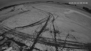 Letiště Jindřichův Hradec - Provozní plocha - západ - 22.2.2026 v 06:30 Letiště Jindřichův Hradec - Provozní plocha - západ - 22.2.2026 v 06:30