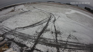 Letiště Jindřichův Hradec - Provozní plocha - západ - 22.2.2026 v 06:45 Letiště Jindřichův Hradec - Provozní plocha - západ - 22.2.2026 v 06:45