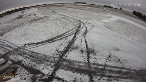 Letiště Jindřichův Hradec - Provozní plocha - západ - 22.2.2026 v 07:01 Letiště Jindřichův Hradec - Provozní plocha - západ - 22.2.2026 v 07:01