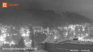 Město Mariánské Lázně - Kolonáda - 1.1.2026 v 00:30 Město Mariánské Lázně - Kolonáda - 1.1.2026 v 00:30