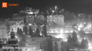 Město Mariánské Lázně - Kolonáda - 1.1.2026 v 00:45 Město Mariánské Lázně - Kolonáda - 1.1.2026 v 00:45