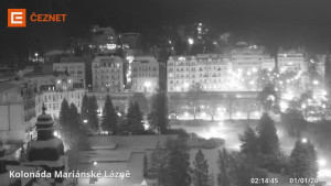 Město Mariánské Lázně - Kolonáda - 1.1.2026 v 02:15 Město Mariánské Lázně - Kolonáda - 1.1.2026 v 02:15