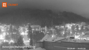 Město Mariánské Lázně - Kolonáda - 1.1.2026 v 02:30 Město Mariánské Lázně - Kolonáda - 1.1.2026 v 02:30