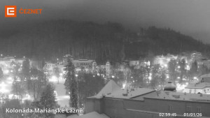Město Mariánské Lázně - Kolonáda - 1.1.2026 v 03:00 Město Mariánské Lázně - Kolonáda - 1.1.2026 v 03:00
