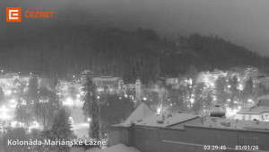 Město Mariánské Lázně - Kolonáda - 1.1.2026 v 03:30 Město Mariánské Lázně - Kolonáda - 1.1.2026 v 03:30