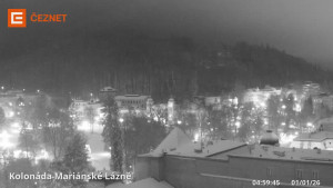 Město Mariánské Lázně - Kolonáda - 1.1.2026 v 05:00 Město Mariánské Lázně - Kolonáda - 1.1.2026 v 05:00