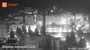 Město Mariánské Lázně - Kolonáda - 1.1.2026 v 05:15 Město Mariánské Lázně - Kolonáda - 1.1.2026 v 05:15