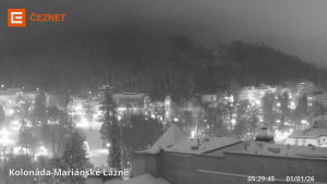 Město Mariánské Lázně - Kolonáda - 1.1.2026 v 05:30 Město Mariánské Lázně - Kolonáda - 1.1.2026 v 05:30