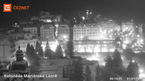 Město Mariánské Lázně - Kolonáda - 1.1.2026 v 06:15 Město Mariánské Lázně - Kolonáda - 1.1.2026 v 06:15