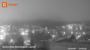 Město Mariánské Lázně - Kolonáda - 22.2.2026 v 03:45 Město Mariánské Lázně - Kolonáda - 22.2.2026 v 03:45