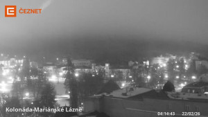 Město Mariánské Lázně - Kolonáda - 22.2.2026 v 04:15 Město Mariánské Lázně - Kolonáda - 22.2.2026 v 04:15