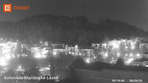 Město Mariánské Lázně - Kolonáda - 8.4.2026 v 05:15 Město Mariánské Lázně - Kolonáda - 8.4.2026 v 05:15