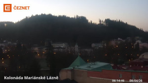 Město Mariánské Lázně - Kolonáda - 8.4.2026 v 06:15 Město Mariánské Lázně - Kolonáda - 8.4.2026 v 06:15