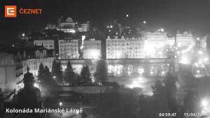 Město Mariánské Lázně - Kolonáda - 15.4.2026 v 05:00 Město Mariánské Lázně - Kolonáda - 15.4.2026 v 05:00