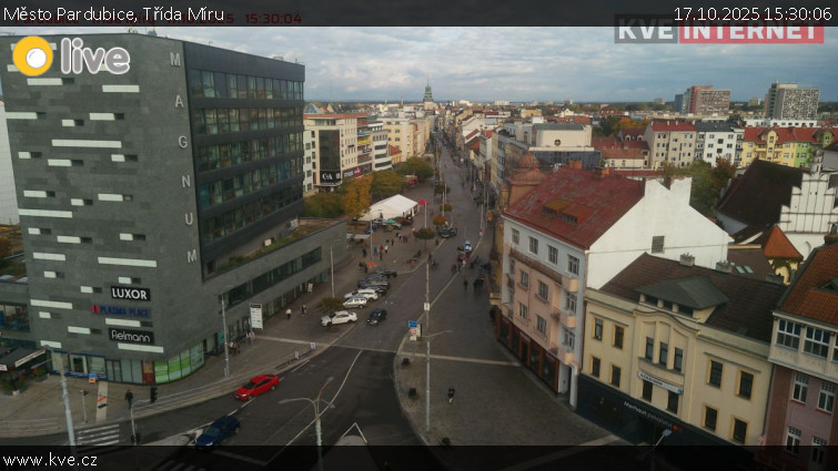 Město Pardubice - Třída Míru - 17.10.2025 v 15:30 Město Pardubice - Třída Míru - 17.10.2025 v 15:30