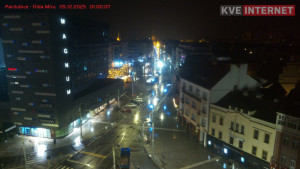 Město Pardubice - Třída Míru - 5.12.2025 v 01:00 Město Pardubice - Třída Míru - 5.12.2025 v 01:00