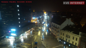 Město Pardubice - Třída Míru - 5.12.2025 v 03:30 Město Pardubice - Třída Míru - 5.12.2025 v 03:30