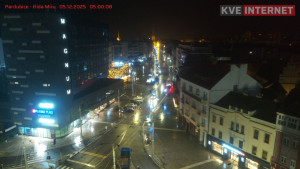 Město Pardubice - Třída Míru - 5.12.2025 v 05:00 Město Pardubice - Třída Míru - 5.12.2025 v 05:00