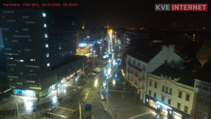 Město Pardubice - Třída Míru - 5.12.2025 v 05:30 Město Pardubice - Třída Míru - 5.12.2025 v 05:30