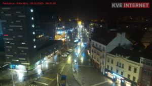 Město Pardubice - Třída Míru - 5.12.2025 v 06:15 Město Pardubice - Třída Míru - 5.12.2025 v 06:15