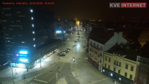 Město Pardubice - Třída Míru - 23.1.2026 v 01:45 Město Pardubice - Třída Míru - 23.1.2026 v 01:45