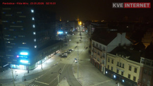 Město Pardubice - Třída Míru - 23.1.2026 v 02:15 Město Pardubice - Třída Míru - 23.1.2026 v 02:15