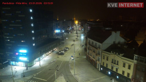 Město Pardubice - Třída Míru - 23.1.2026 v 03:15 Město Pardubice - Třída Míru - 23.1.2026 v 03:15