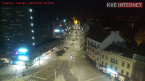 Město Pardubice - Třída Míru - 9.3.2026 v 05:15 Město Pardubice - Třída Míru - 9.3.2026 v 05:15