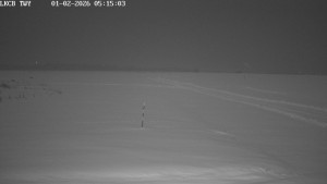 Letiště Cheb - Pojezdová dráha, Runway - 1.2.2026 v 05:15 Letiště Cheb - Pojezdová dráha, Runway - 1.2.2026 v 05:15