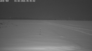 Letiště Cheb - Pojezdová dráha, Runway - 1.2.2026 v 05:45 Letiště Cheb - Pojezdová dráha, Runway - 1.2.2026 v 05:45