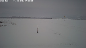 Letiště Cheb - Pojezdová dráha, Runway - 1.2.2026 v 07:30 Letiště Cheb - Pojezdová dráha, Runway - 1.2.2026 v 07:30